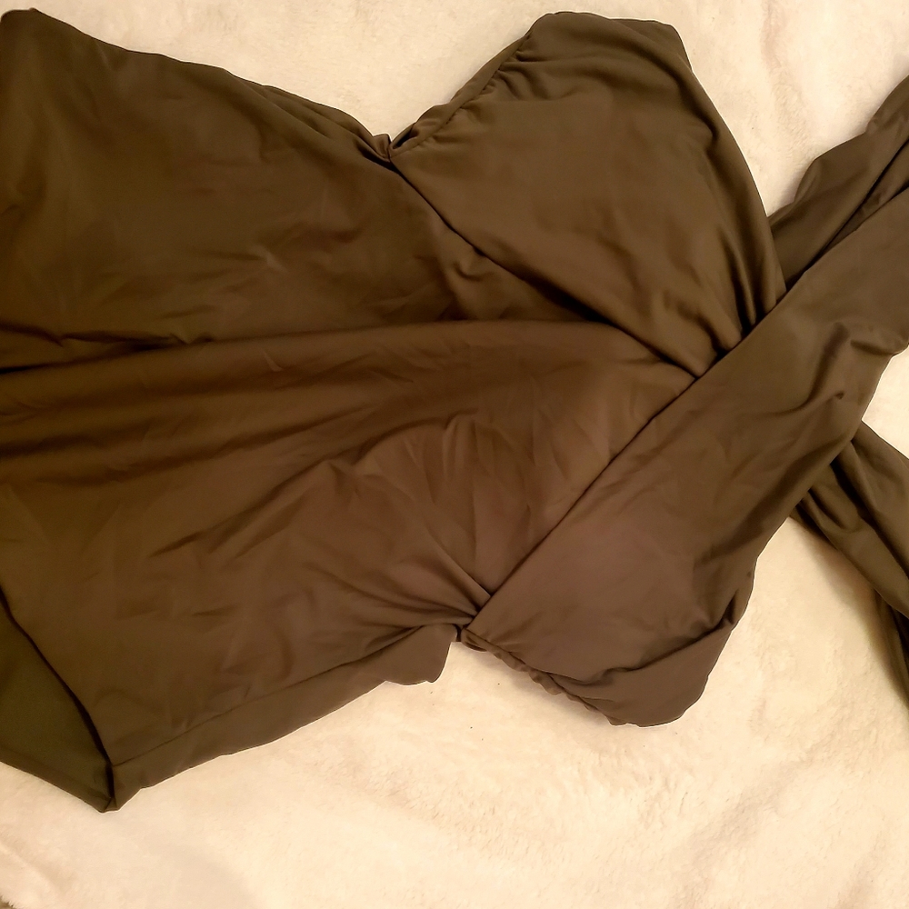 Criss cross New Bathing Suit Army Green